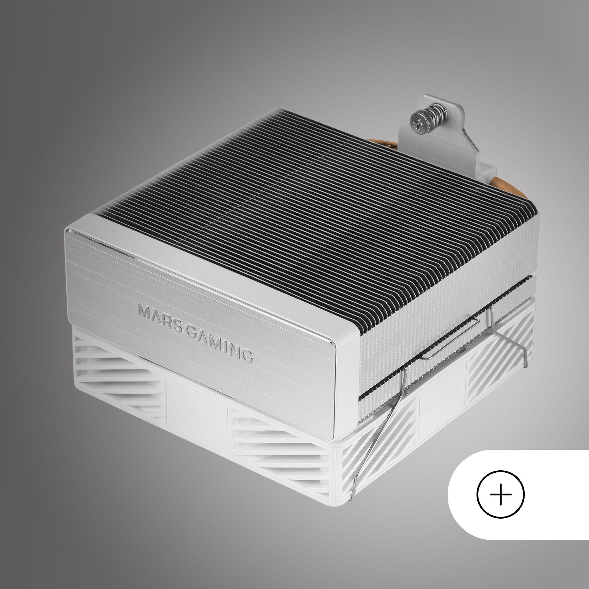 Cooler CPU MARS GAMING MCPU-X4W (12 cm - 1 ventoinha - 2000 RPM - Branco) — miniatura 8