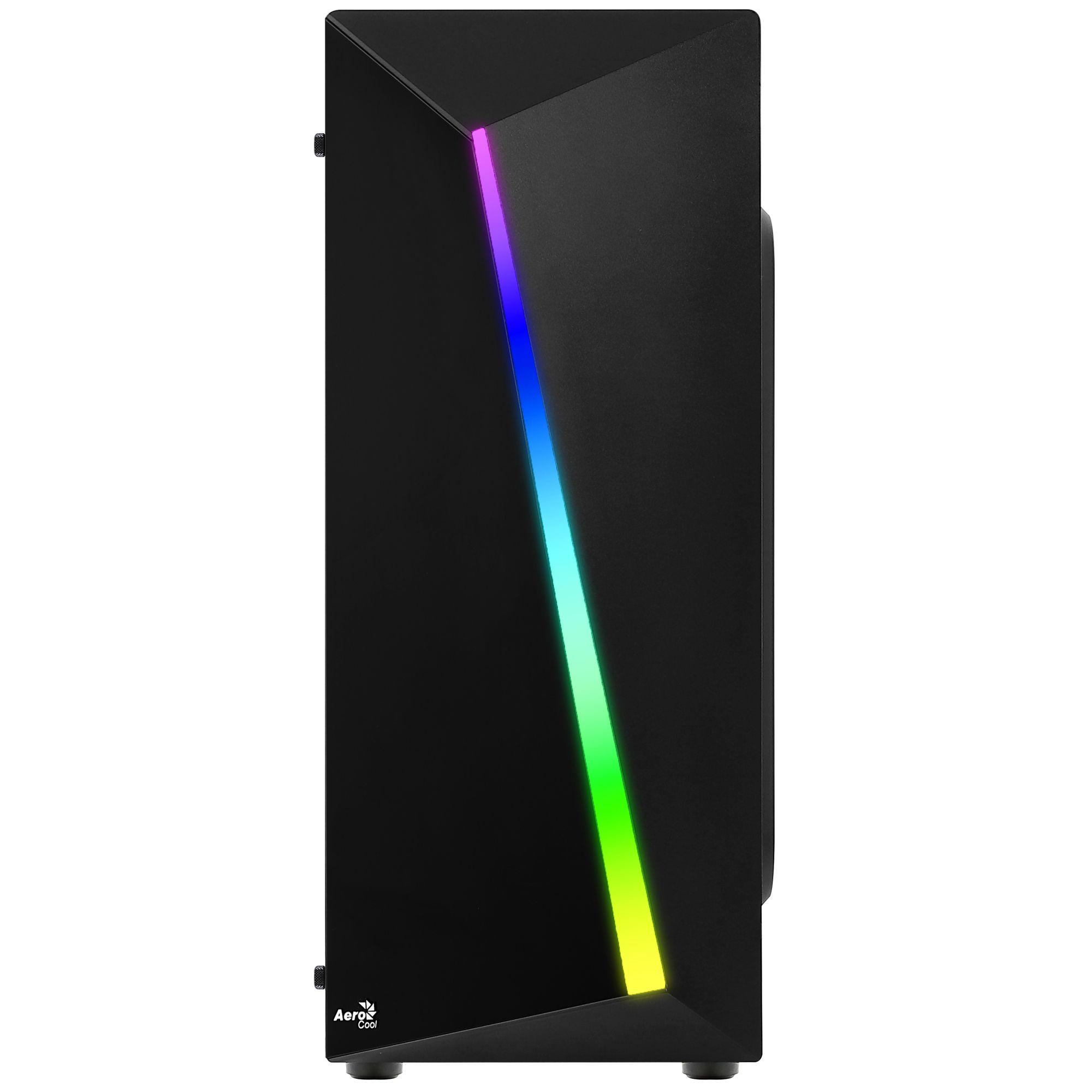 Caixa de Computador AEROCOOL Shard (ATX, Micro ATX, Mini-ITX - Midi Tower - RGB multicolorida - Preto) — miniatura 2