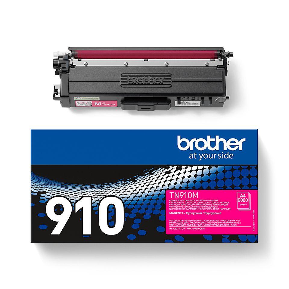 Toner BROTHER TN-910M (9000 páginas - Magenta), miniatura 4