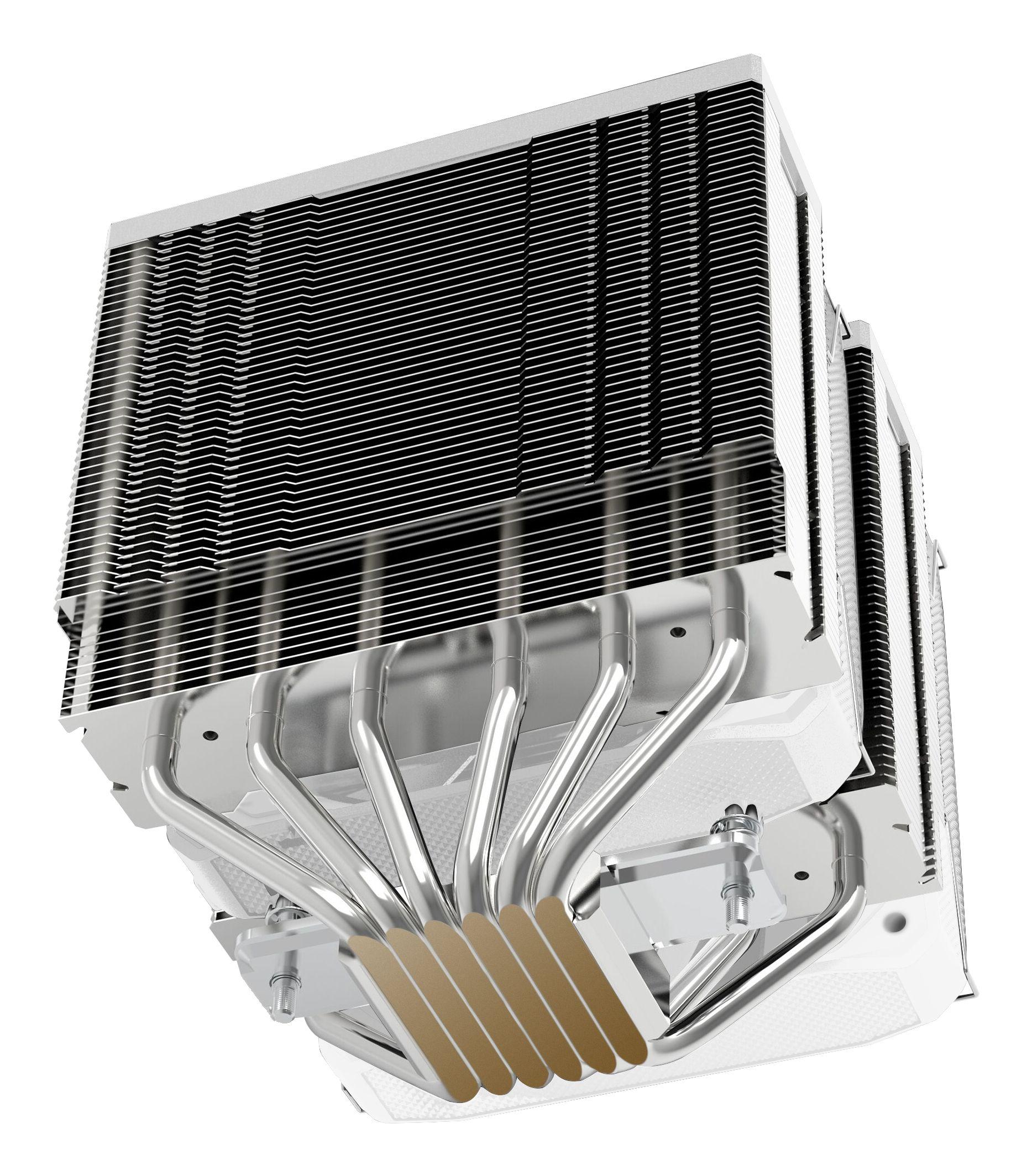 Dissipador de CPU MARS GAMING MCPU-XU6W (120 mm - 2 ventoinhas - 2000 RPM - Branco) — miniatura 4
