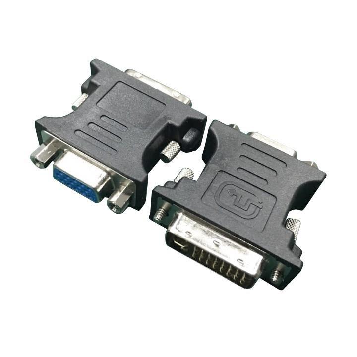 Adaptador DVI para VGA GEMBIRD A-DVI-VGA-BK (DVI-I macho, 24 pinos - VGA/SVGA fêmea, 15 pinos - Preto)