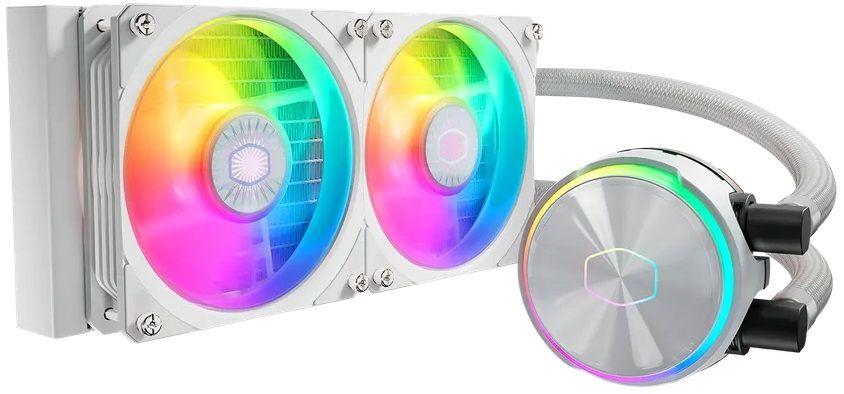 Kit de Arrefecimento Líquido COOLER MASTER MasterLiquid PL240 Flux (LGA 2066/LGA1700, AM5/FM1 - 120 mm - 2300 RPM - Branco)