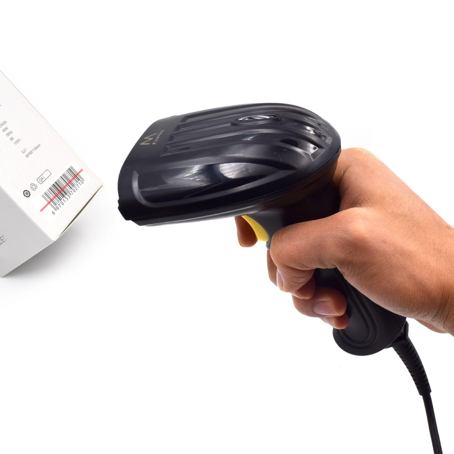 Leitor de Códigos de Barras Portátil EWENT EW3400 (Com fios - Preto) — miniatura 2