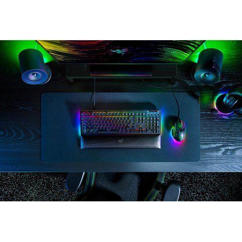 Teclado RAZER BlackWidow V4 (DE - Razer Yellow - RGB individual por tecla - Preto)