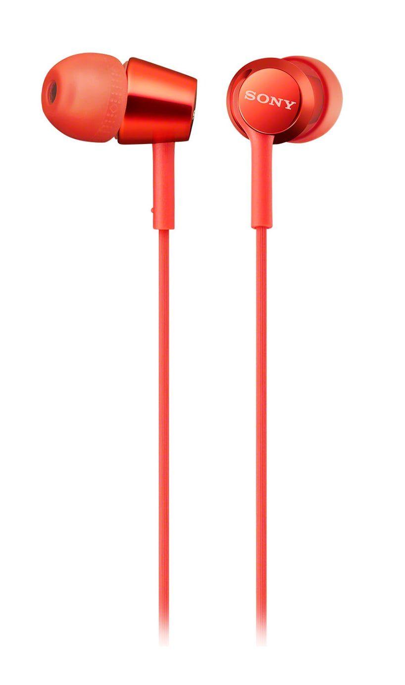 Auscultadores SONY MDR-EX155AP (Binaural - Com fios - Intra-aural - Vermelho)