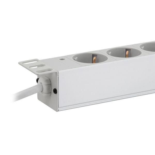 Bloco de Tomadas PDU LOGILINK PDU9C05 (Tipo F - Cinzento Claro) — miniatura 5