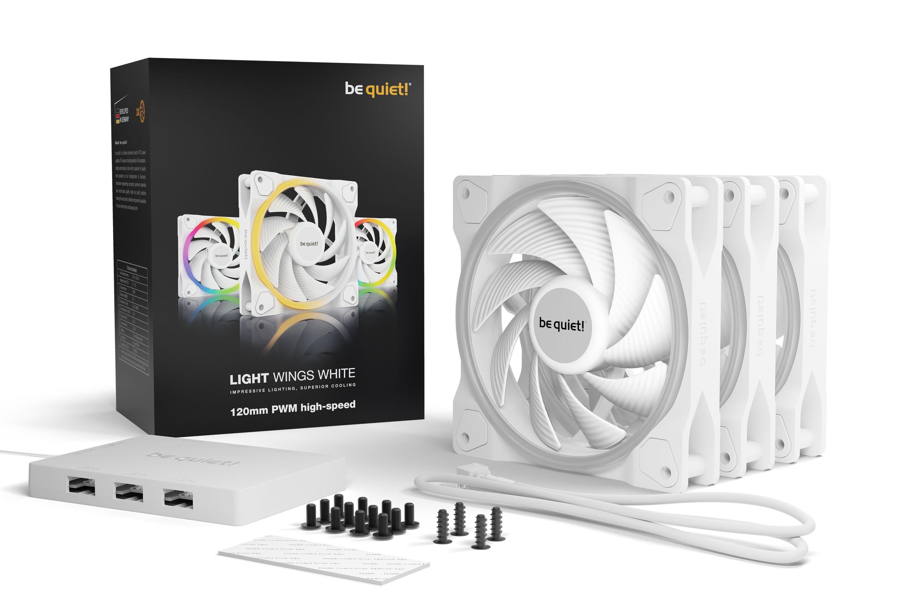 Ventoinhas para Caixa PC BE QUIET! Light Wings White BL101 (5,4 W - Branco) — miniatura 5