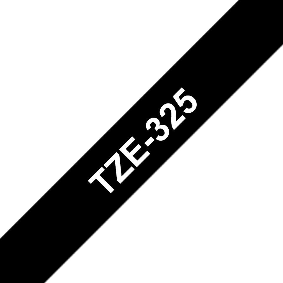 Fita Laminada BROTHER TZe-325 (Preto sobre Branco)