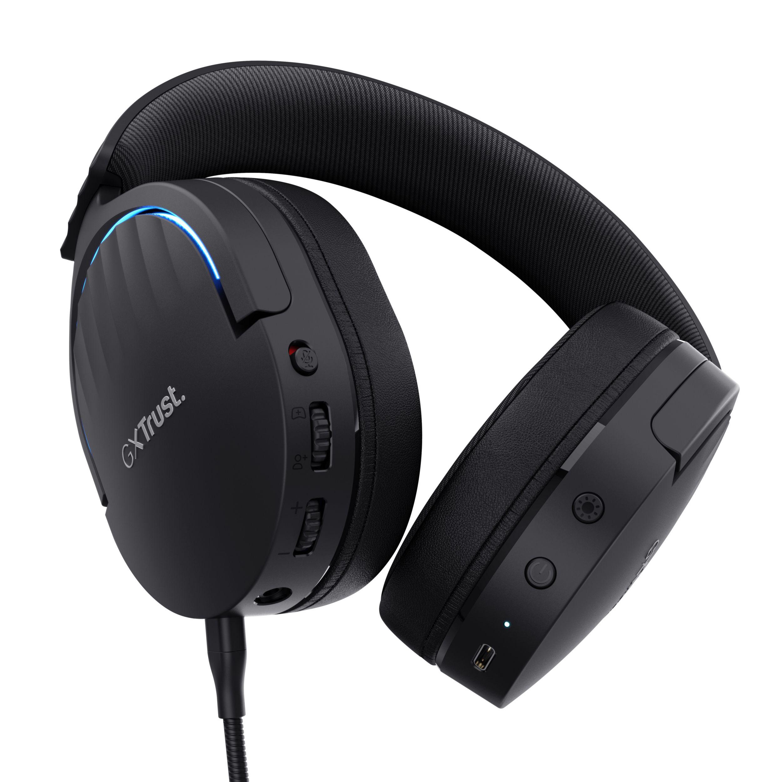 Headset Gaming TRUST GXT 491 Fayzo (Binaural - Com fios e sem fios - 5 cm - Preto), miniatura 4