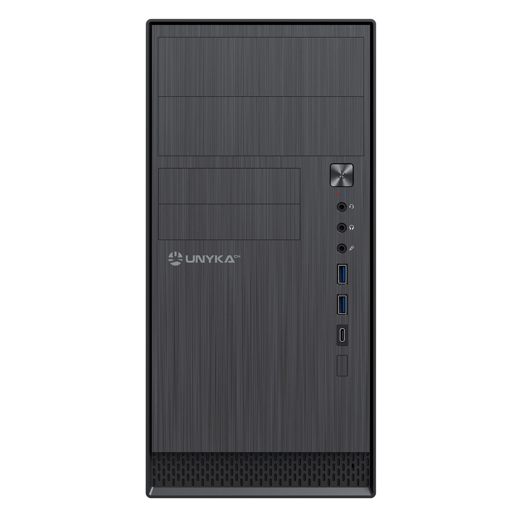 Caixa PC UNYKACH AERO C12 V2 (micro ATX - Micro Tower - 14 cm - Preto) — miniatura 2