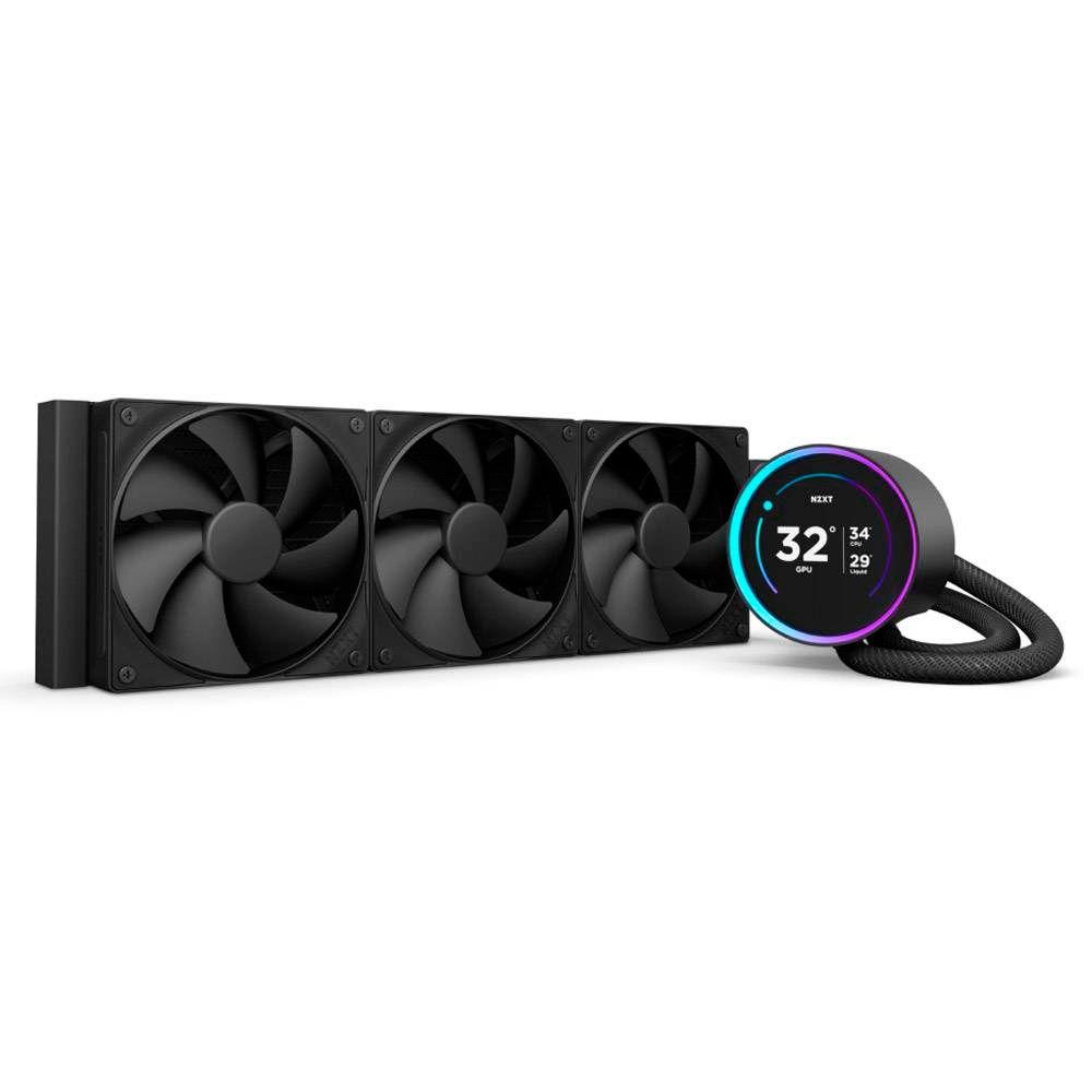 Sistema de Refrigeração Líquida Tudo-em-Um NZXT Kraken Elite 360 (Radiador 360 mm - LCD IPS 2,72" - Preto), miniatura 2
