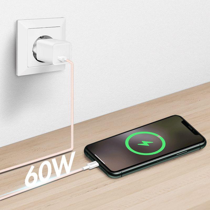 Cabo USB LOGILINK CU0325 (1,5 m - USB-A - USB-C - Rosa), miniatura 4