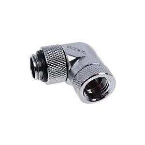 Adaptador Angular Rotativo ALPHACOOL Eiszapfen 17261 (90° - G1/4 macho para G1/4 fêmea - Cromado)