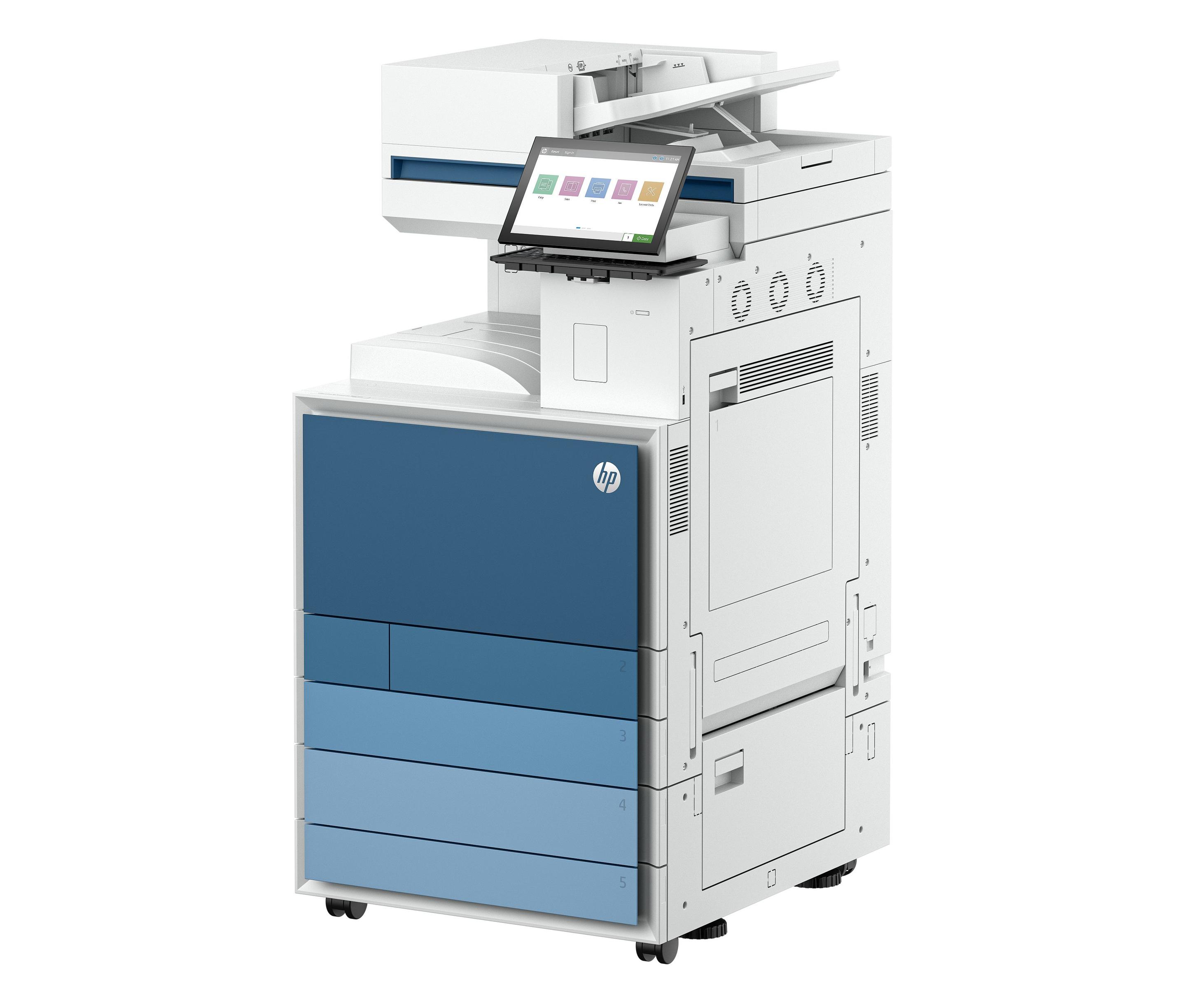Impressora Multifuncional Laser a Cores HP LaserJet Enterprise Flow MFP 8801z (A3 - Impressão a cores - 2180 folhas - Azul e Branco), miniatura 5
