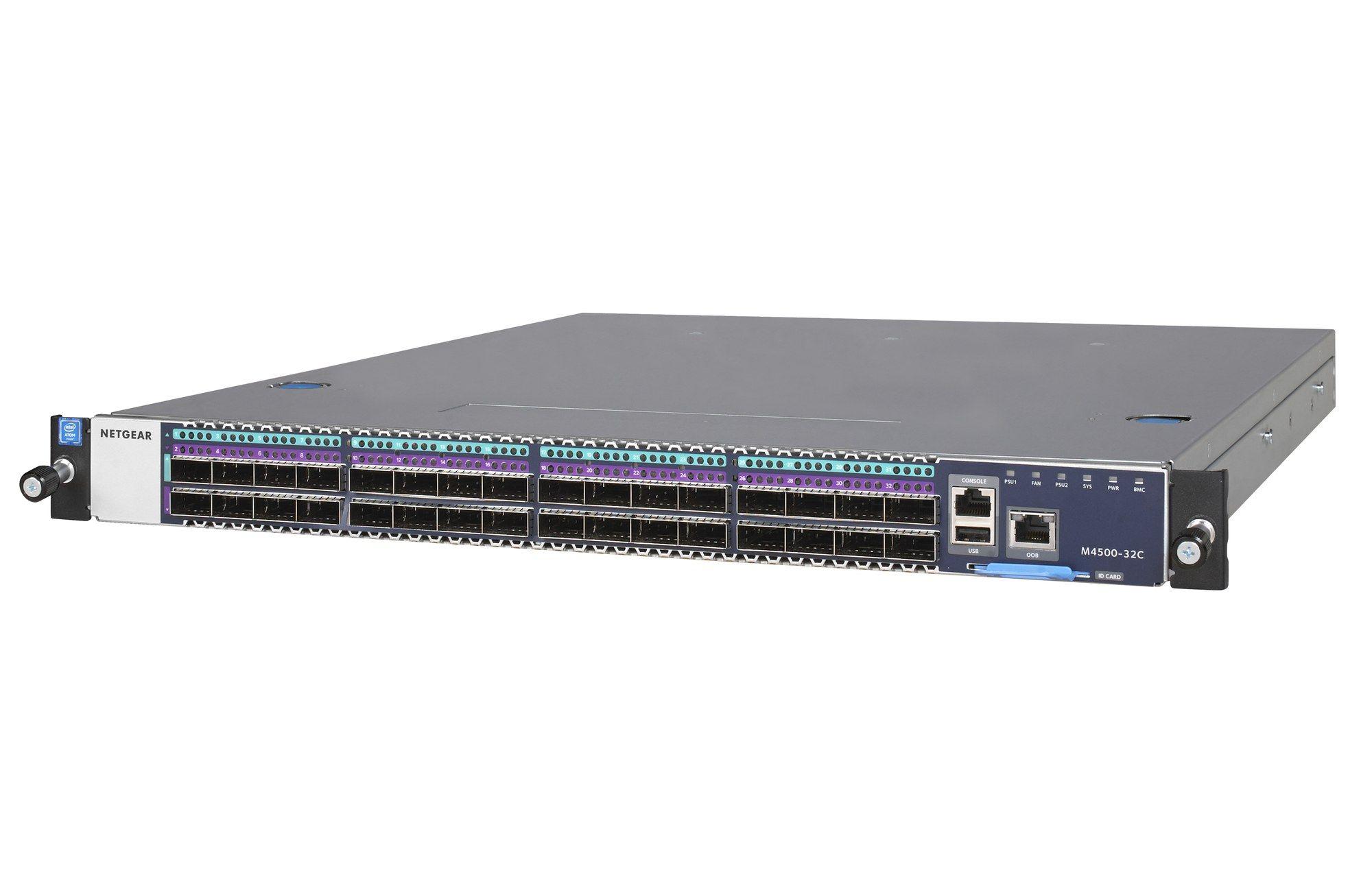 Switch Gerido NETGEAR M4500-32C (6400 Gbit/s - L2/L3/L4 - Preto) — miniatura 2