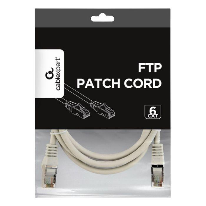 Cabo de Rede GEMBIRD PP6-0.5M (0,5 m - Cat6 - RJ-45 - Cinzento) — miniatura 3