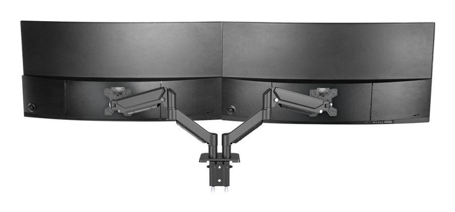 Suporte de Secretária Duplo para Monitores MARS GAMING MARM-PRO2 (100 x 100 mm - 75 x 75 mm - 68,6 cm - Preto), miniatura 3
