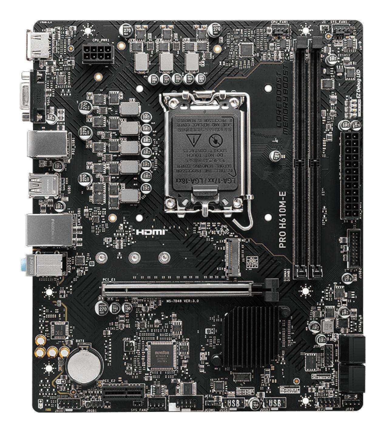 Motherboard MSI PRO H610M-E (LGA 1700 - micro-ATX - Duplo canal - Preto), miniatura 2