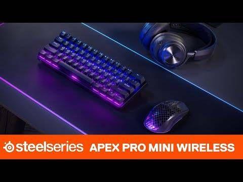 Teclado STEELSERIES Apex Pro Mini Wireless (Inglês - Mecânico - 60 - Preto) — miniatura 6