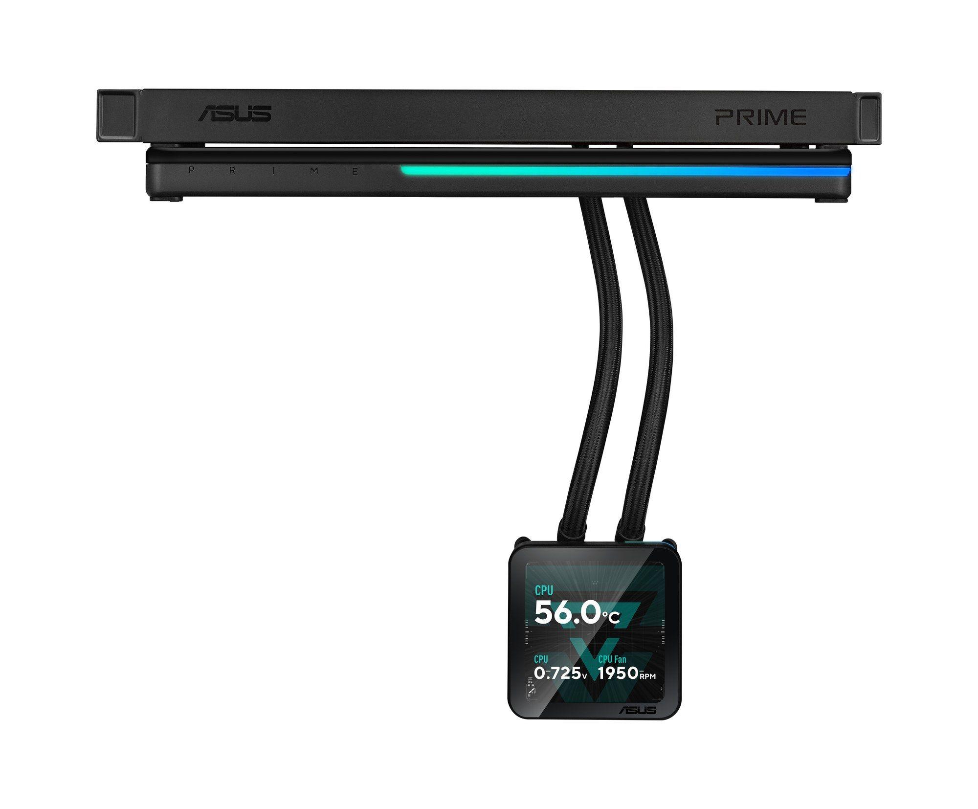 Refrigerador Líquido para CPU ASUS PRIME SLC II 360 ARGB LCD (360 mm - Ecrã IPS 3,95″ - Preto), miniatura 9