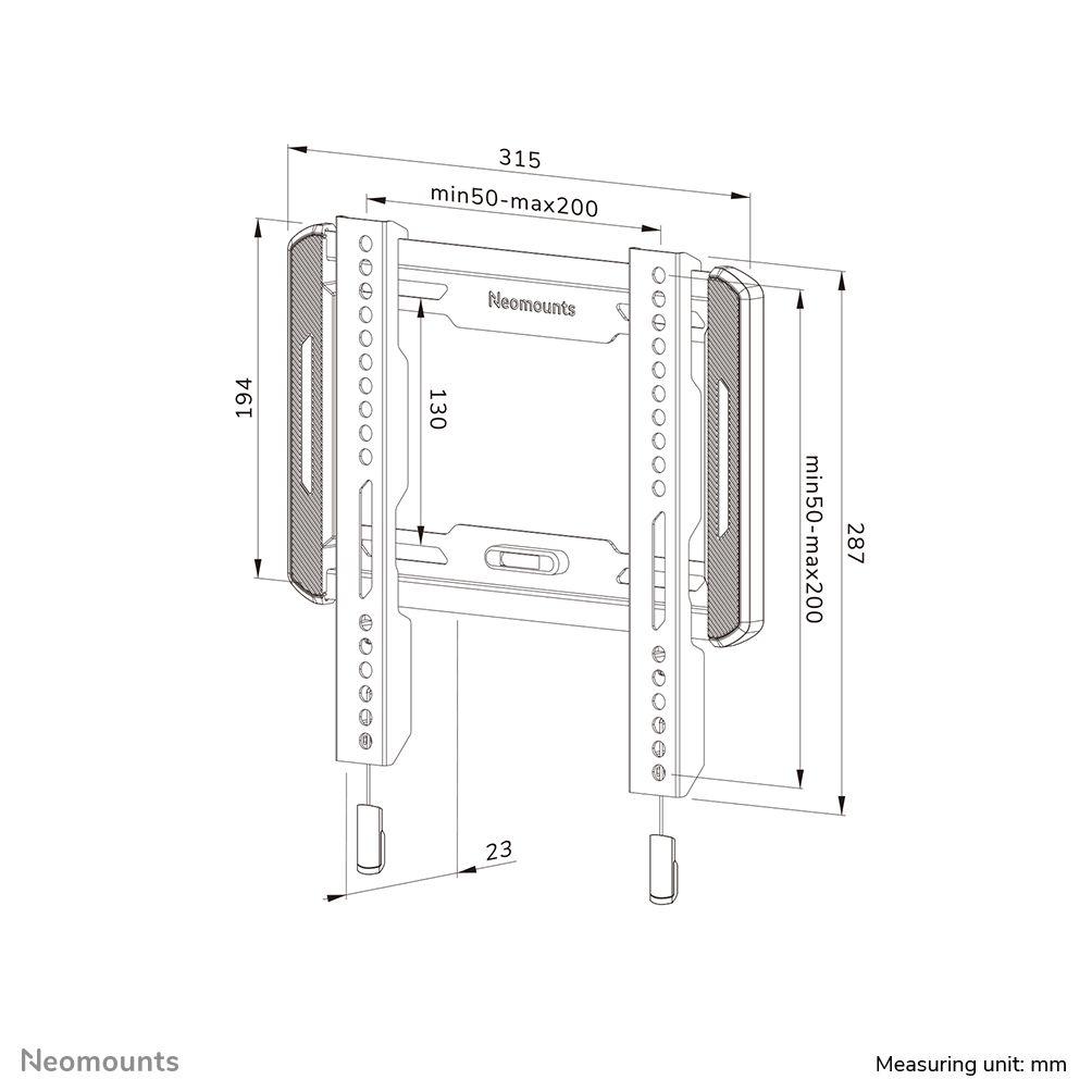 Suporte de Parede para TV NEOMOUNTS WL30-550BL12 (24-55" - 40 kg - Preto), miniatura 11