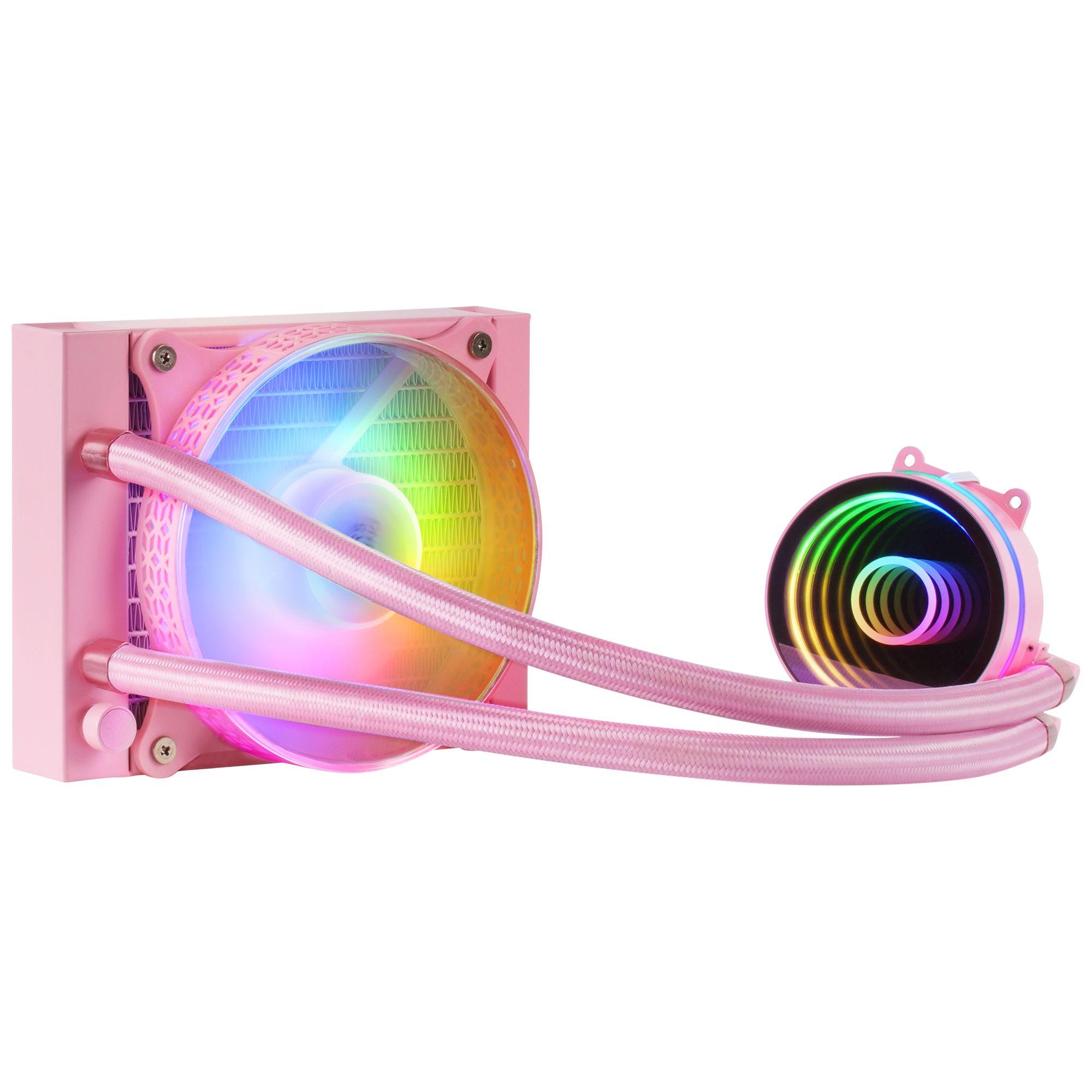 Refrigerador Líquido CPU MARS GAMING MLONE120P (120 mm - 1800 RPM - Multi - Rosa)