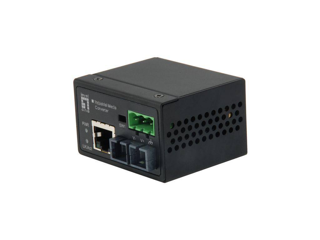 Conversor de Fibra Ótica LEVELONE IEC-4001 (Fast Ethernet - 100 Mbit/s - Preto)