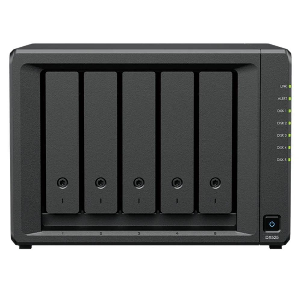 Unidade de Expansão NAS SYNOLOGY DX525 (SATA - HDD & SSD - 5 baias - Preto)