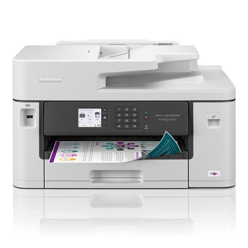 Impressora Multifunções Jato de Tinta BROTHER MFC-J5340DW (A3 - Impressão a cores - 250 folhas - Preto e Branco)