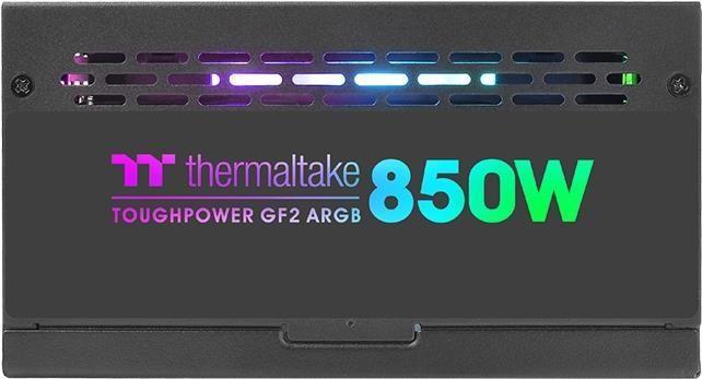 Fonte de Alimentação THERMALTAKE Toughpower GF2 ARGB 850W (850 W - 80 PLUS Gold - Totalmente modular - Preto)
