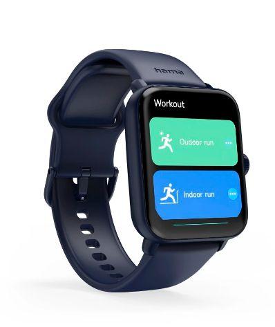 Smartwatch HAMA 6010 (Quadrado - Digital - Até 3 m - Azul) — miniatura 5