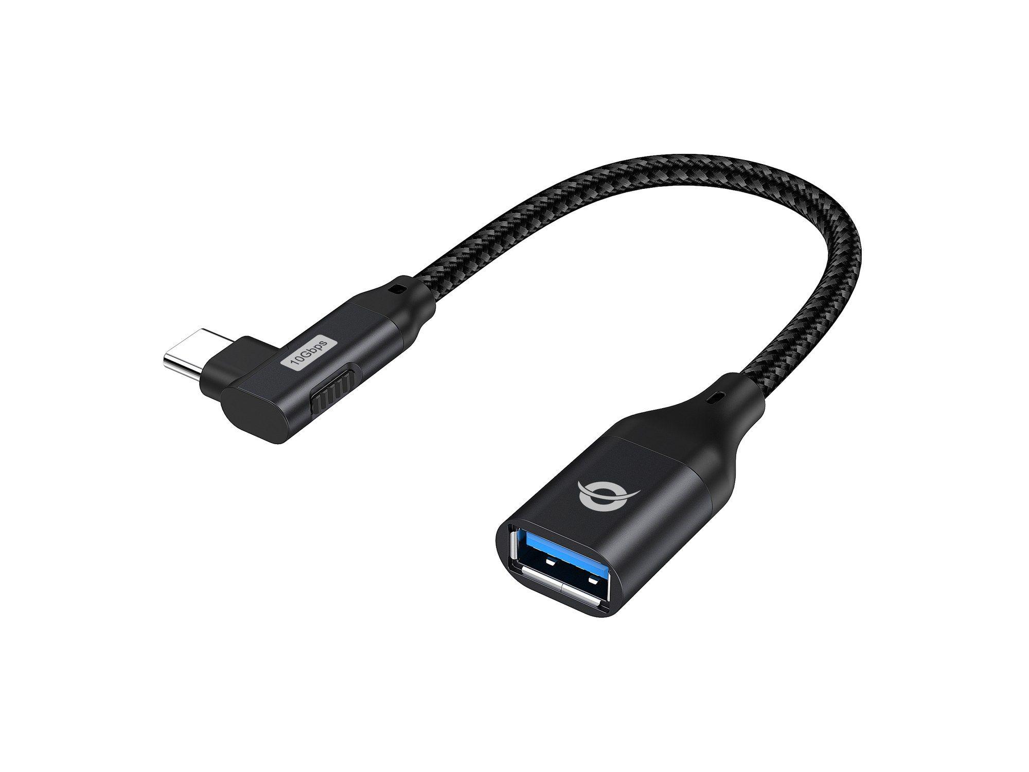 Adaptador USB-C para USB-A CONCEPTRONIC ABBY19B (USB-A - USB-C - Preto)