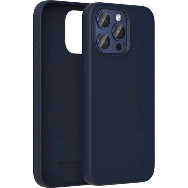 Capa de Silicone VENTION KUFL0-30 (iPhone 15 Pro - Silicone - Azul Meia-Noite)