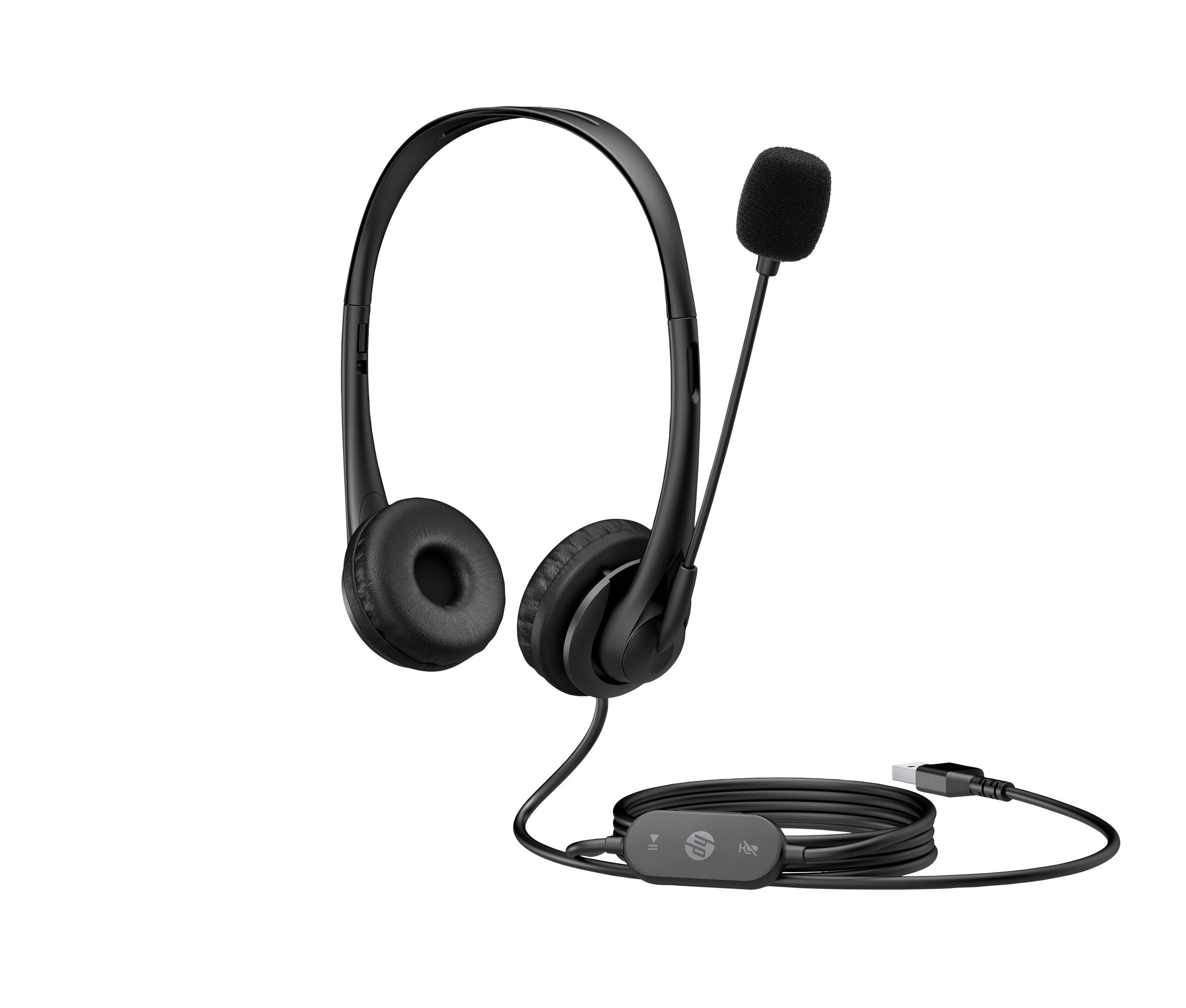 Auscultadores HP G2 USB (Binaural - Com fios - Supra-aural - Preto), miniatura 2