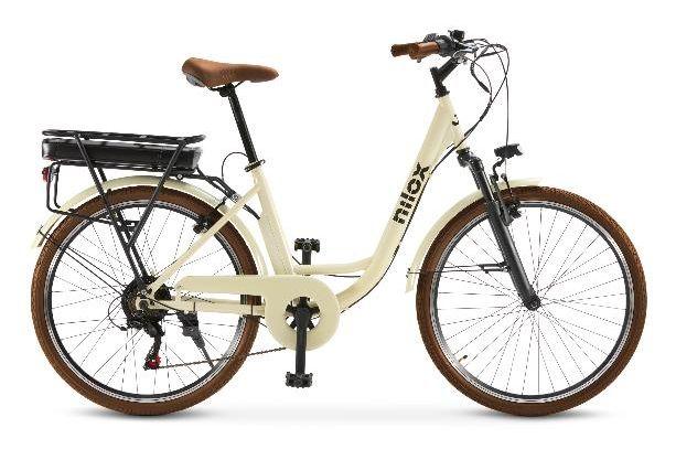 Bicicleta Elétrica NILOX J5 PRO (250 W - 26" - Bege e Castanho) — miniatura 2