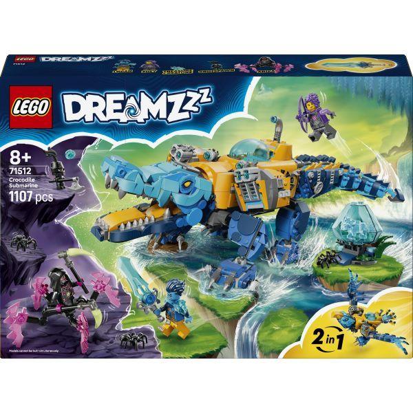 LEGO 71512 Dreamzzz Submarino Crocodilo (8+ anos - 1107 peças) — miniatura 3
