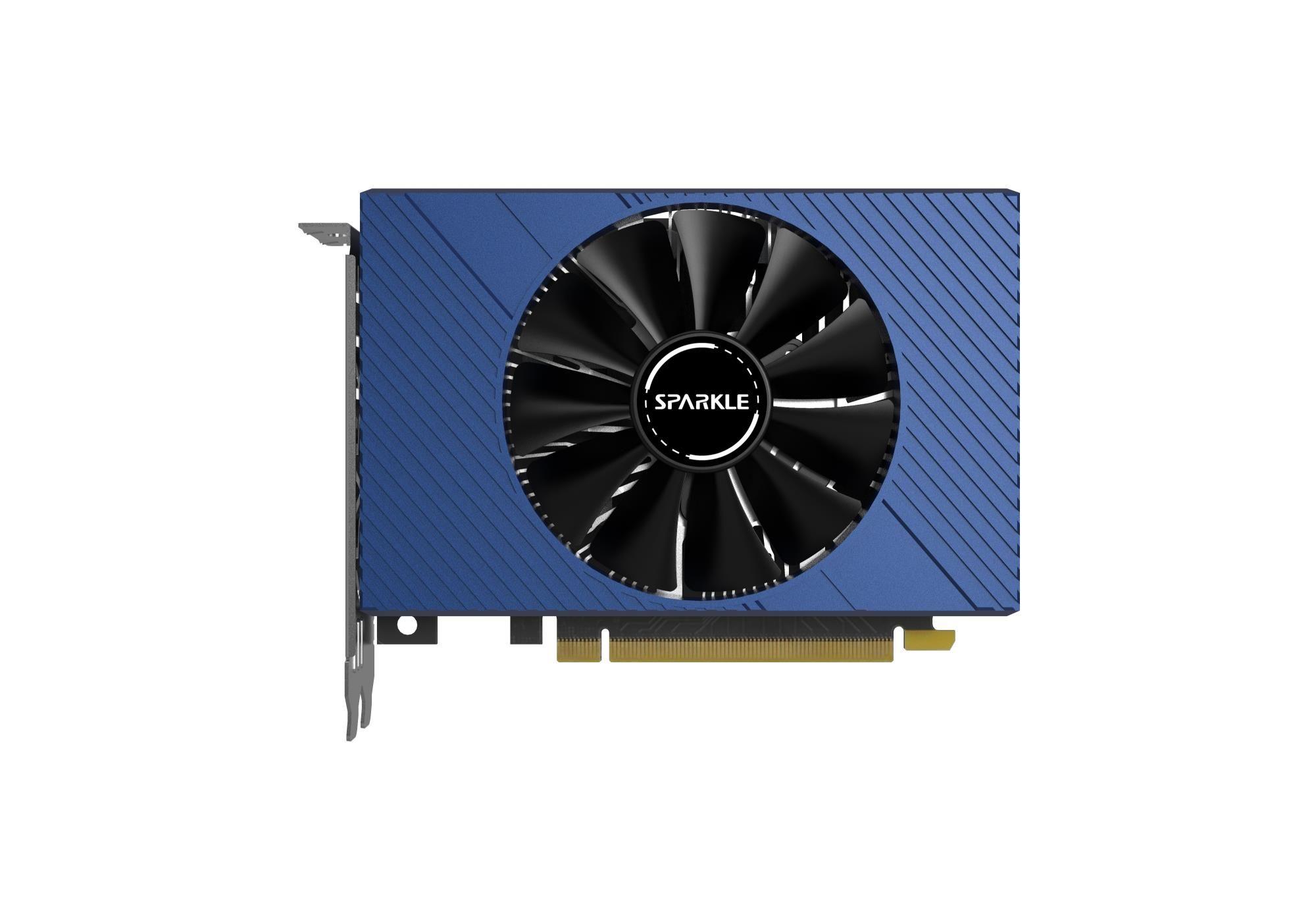 Placa Gráfica SPARKLE Intel Arc A380 ELF (Intel Arc A380 - 6 GB - GDDR6 - Preto, Azul e Prateado) — miniatura 3