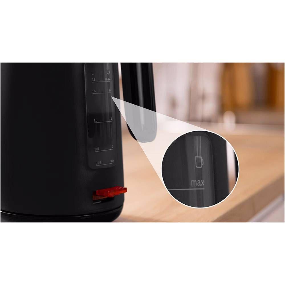 Jarro Elétrico BOSCH TWK2M163 (2400 W - 1,7 l - Plástico - Preto), miniatura 3