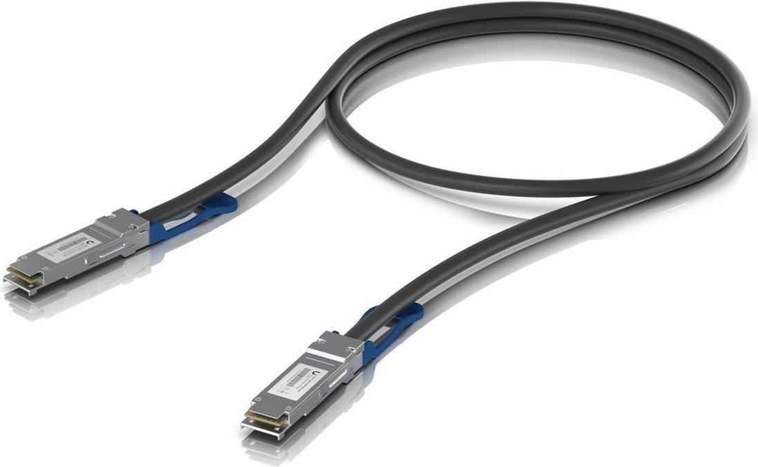 Cabo DAC UBIQUITI UACC-DAC-QSFP28-0.5M (1 unidade - 100 Gbit/s - Preto)
