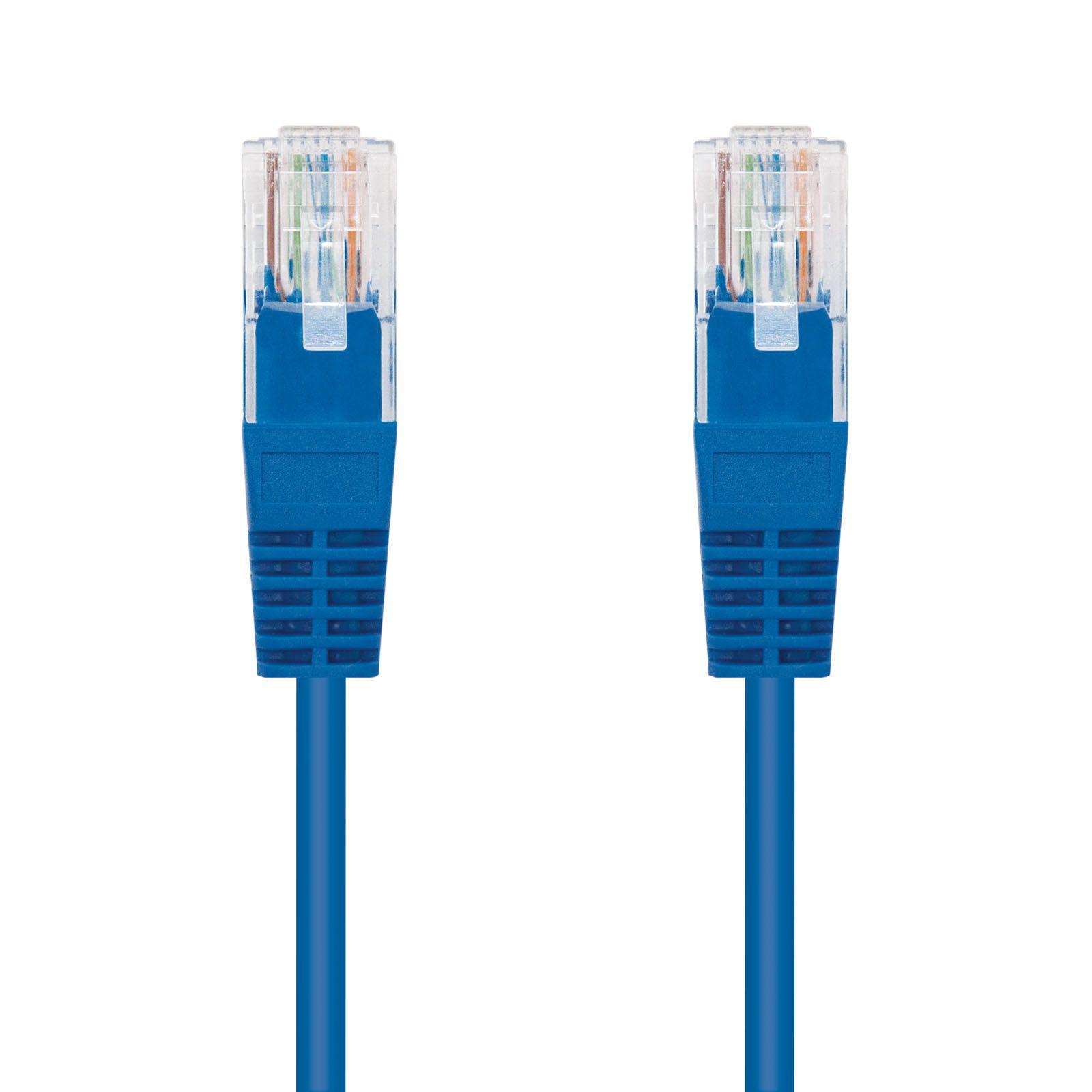 Cabo de Rede NANOCABLE 10.20.0101-BL (1 m - Cat5e - RJ-45 - Azul) — miniatura 2