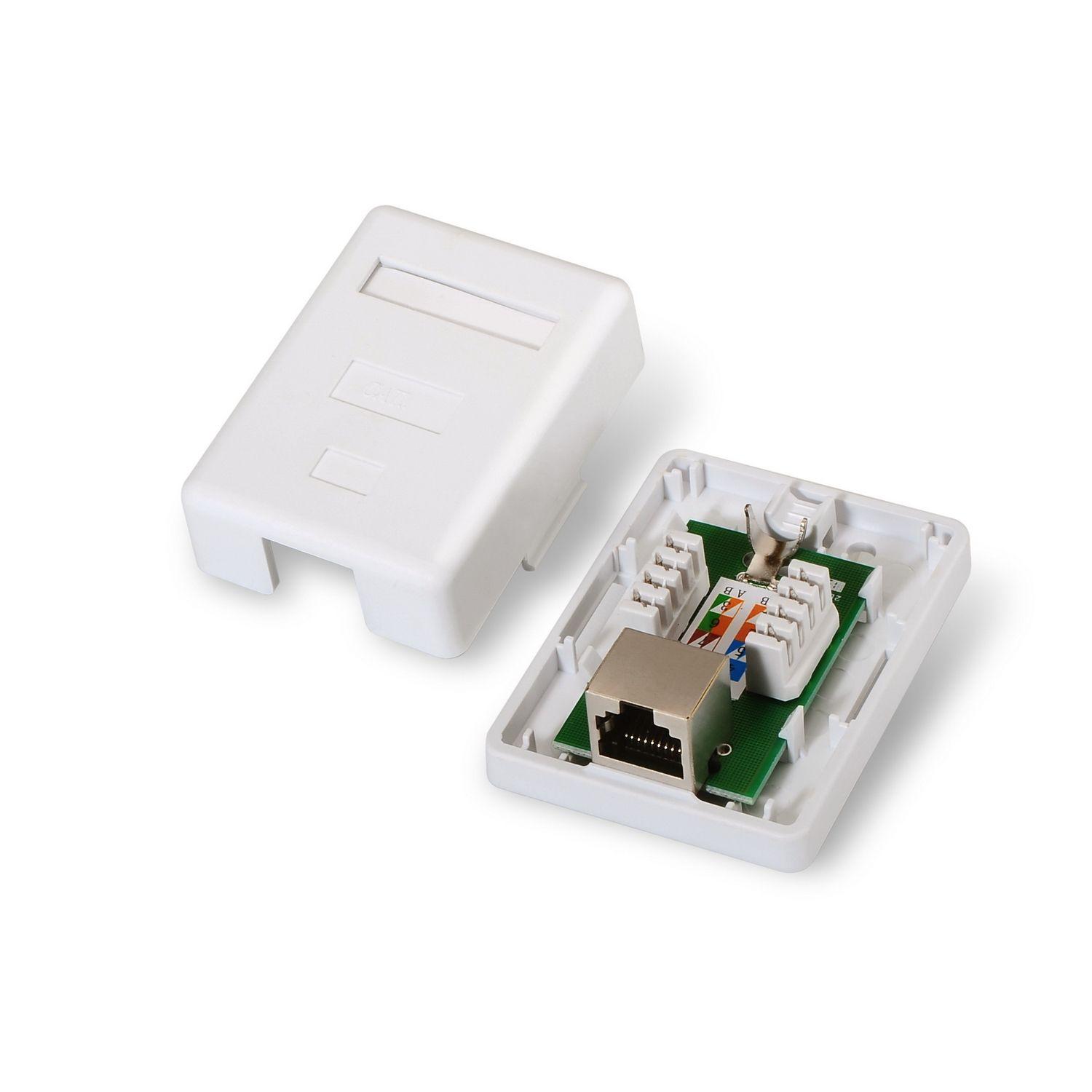 Caixa de Montagem RJ45 de Superfície AISENS A139-0303 (Branco), miniatura 4