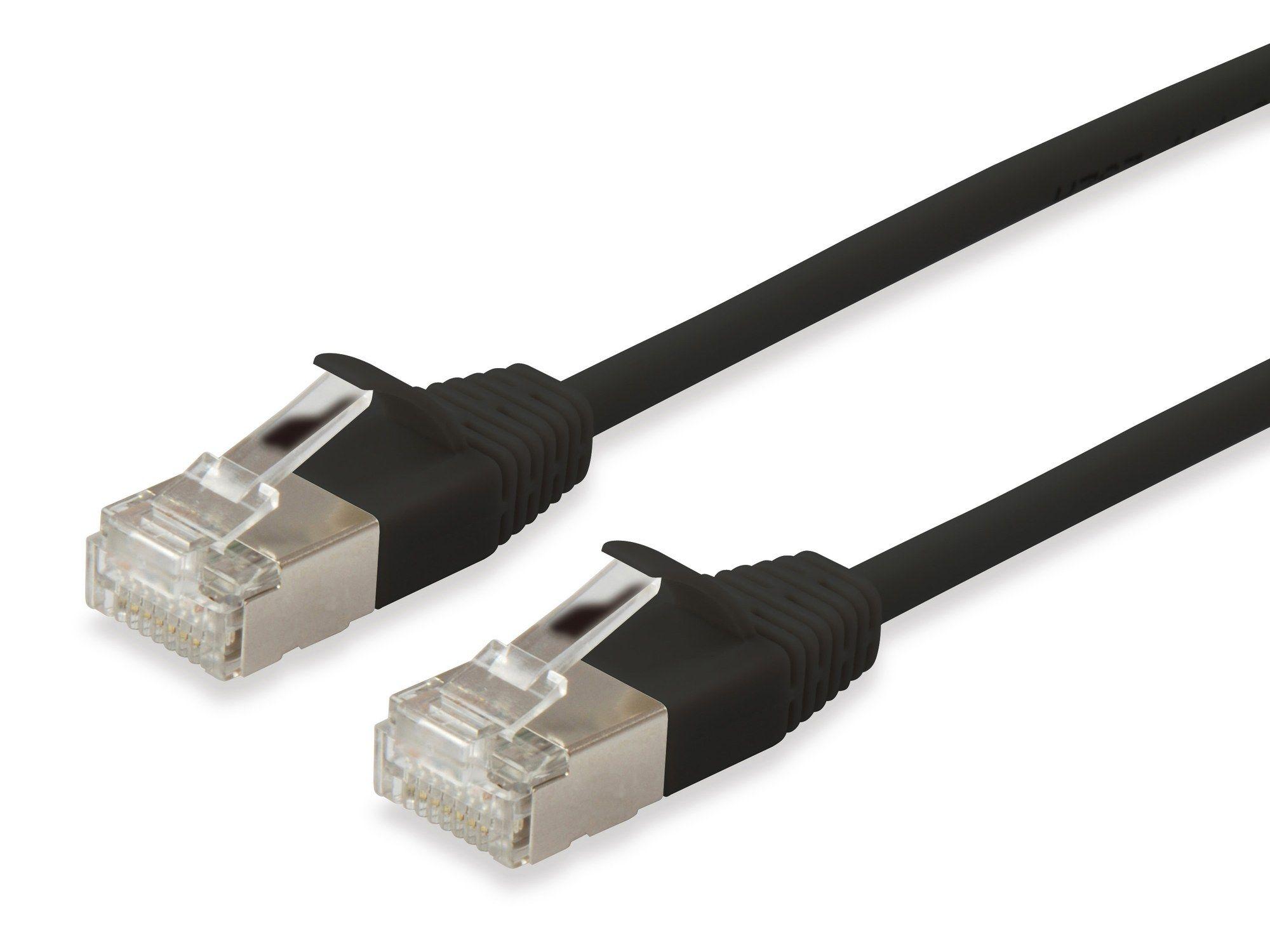 Cabo de Rede EQUIP 606123 (0,5 m - Cat6A - RJ-45 - Preto)