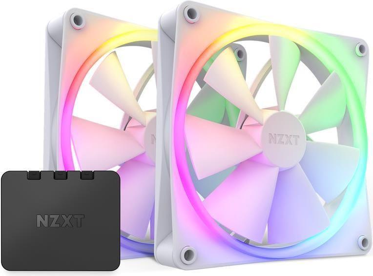 Ventoinhas para Caixa PC NZXT F140 RGB (Plástico, Borracha - RGB - 3,6 W - Branco)