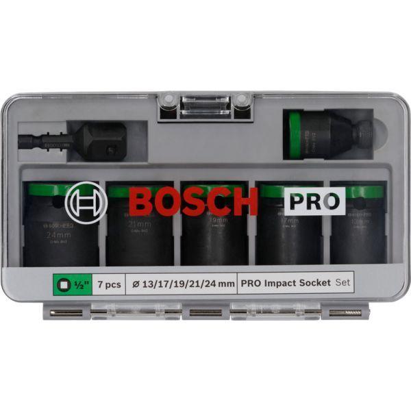 Conjunto de Chaves de Caixa de Impacto BOSCH PRO 2608003032 (1/2" - 7 Peças - Preto), miniatura 2