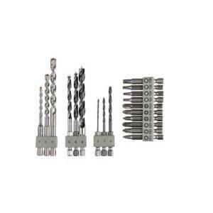 Conjunto de Brocas e Pontas BOSCH Uneo 2609256989 (Betão, Metal, Madeira)