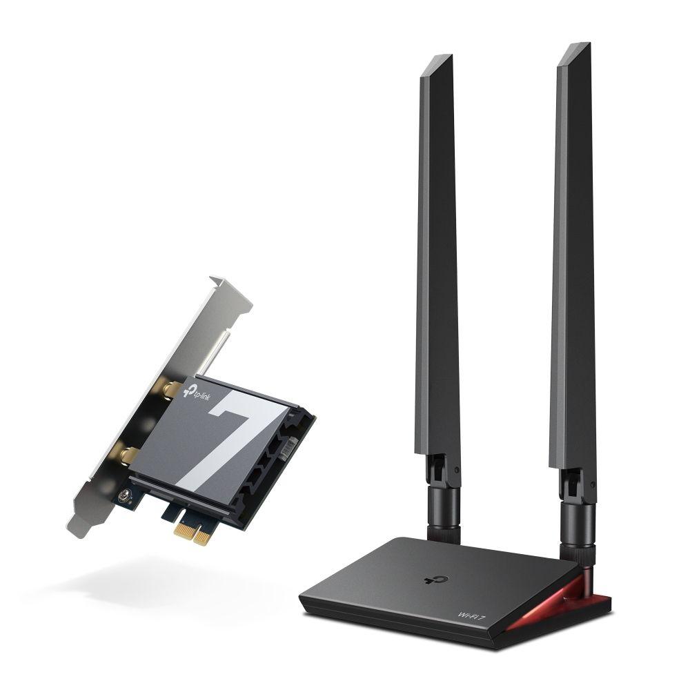 Placa de Rede PCIe TP-LINK Archer TBE550E (Wi-Fi 7 - 5760 Mbps - PCI Express - Preto)
