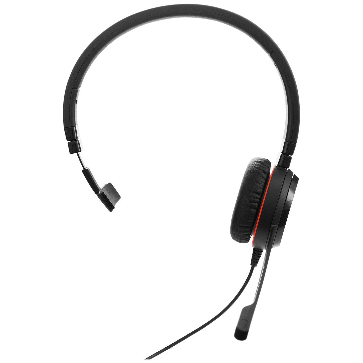 Headset JABRA Evolve 20 SE UC Mono (Monofónico - Com fios - Supra-aural - Preto)