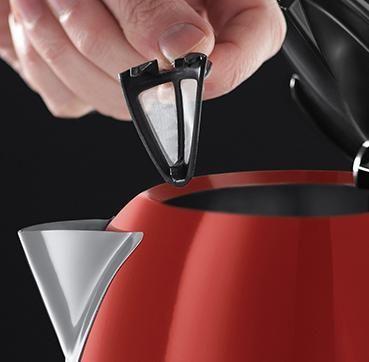 Jarro Elétrico RUSSELL HOBBS 20412-70 (Inox - Preto/Vermelho/Inox), miniatura 3