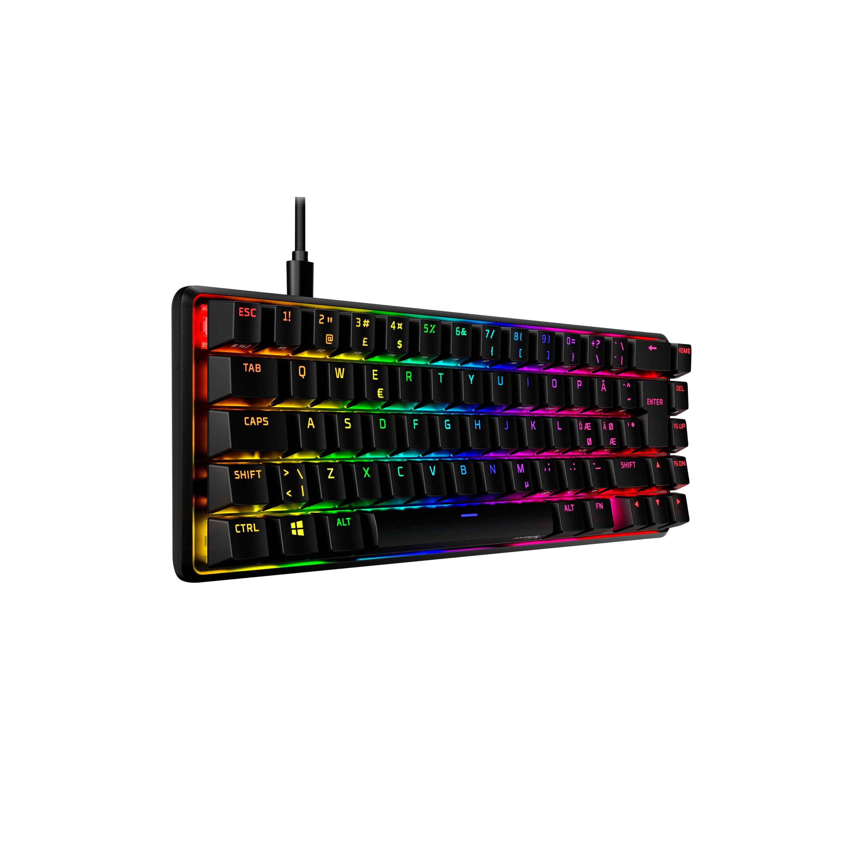 Teclado HYPERX Alloy Origins 65 (Nórdico - HyperX Red - 65% - Preto) — miniatura 2