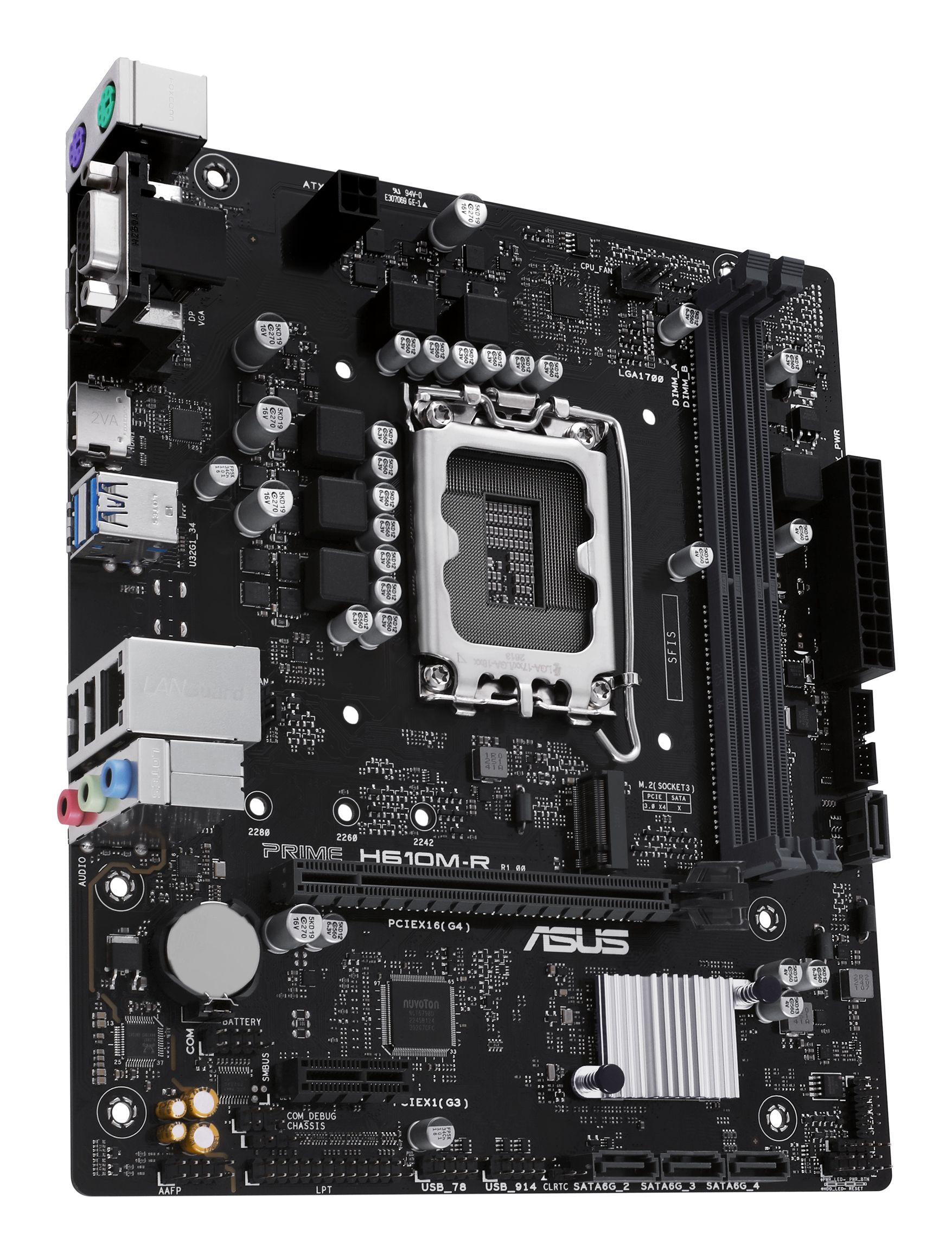 Motherboard ASUS PRIME H610M-R-SI (LGA 1700 - micro ATX - Duplo canal), miniatura 4